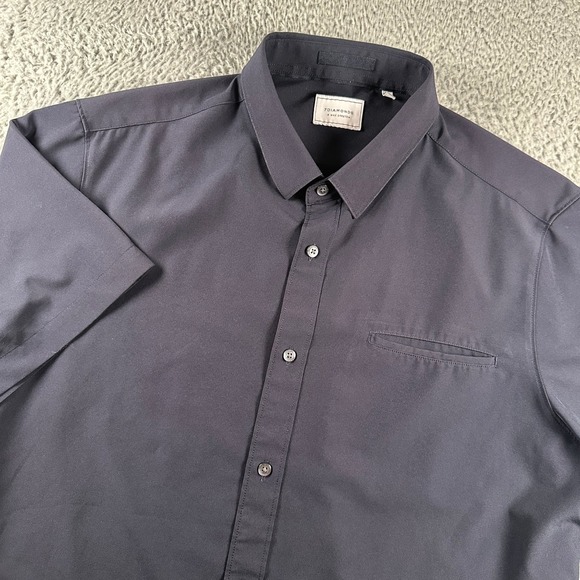 7 Diamonds Other - 7 Diamonds Men's 4 Way Stretch Performance Button Down Shirt‎ Navy XL
